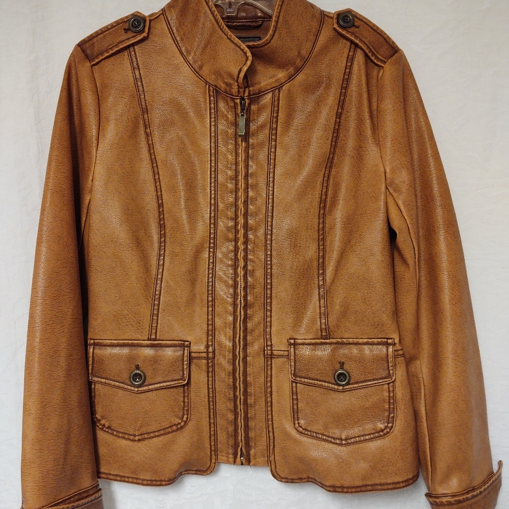 Faux Leather jacket.